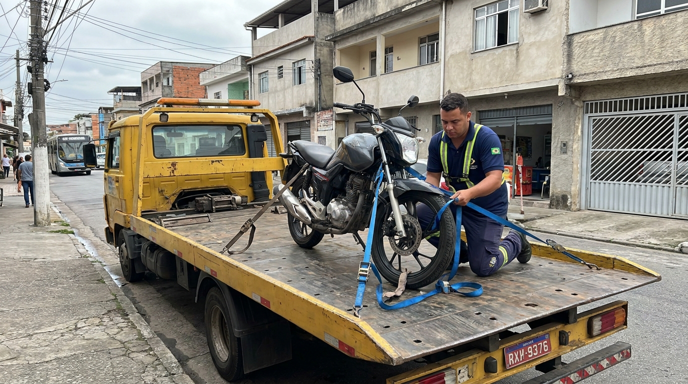 Auxílio para Moto no Local em Praia Grande‑SP