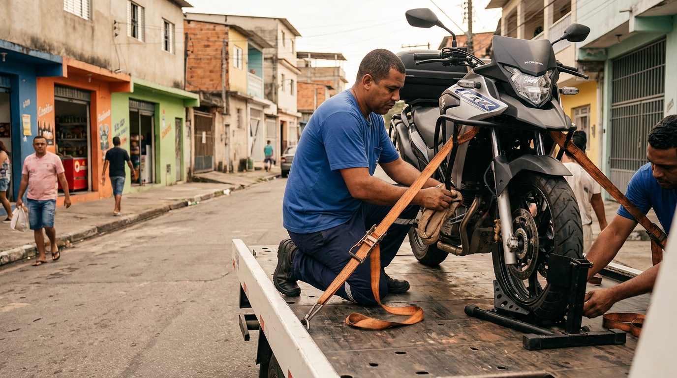 Guincho para Moto em Praia Grande‑SP