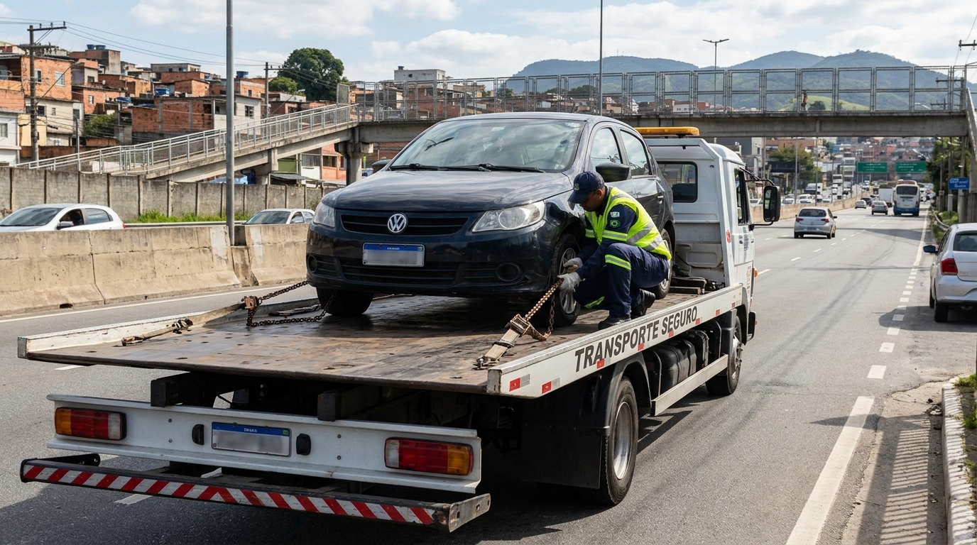 Logística para Veículos Parados em Praia Grande‑SP